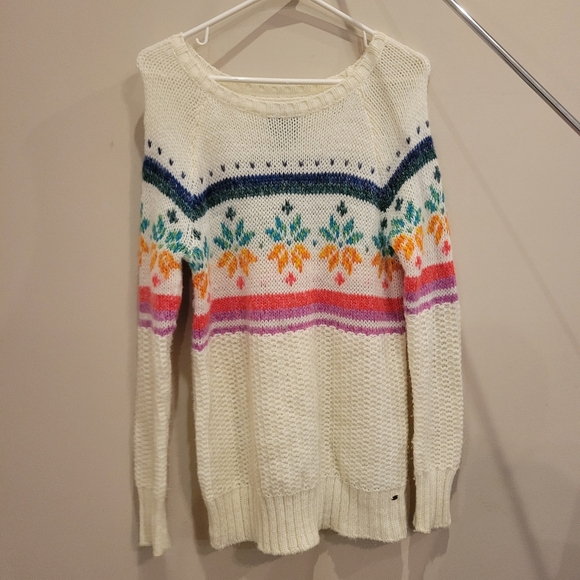 American Eagle outfitters Rainbow Fair Isle Jegging Sweater - Picture 2 of 4